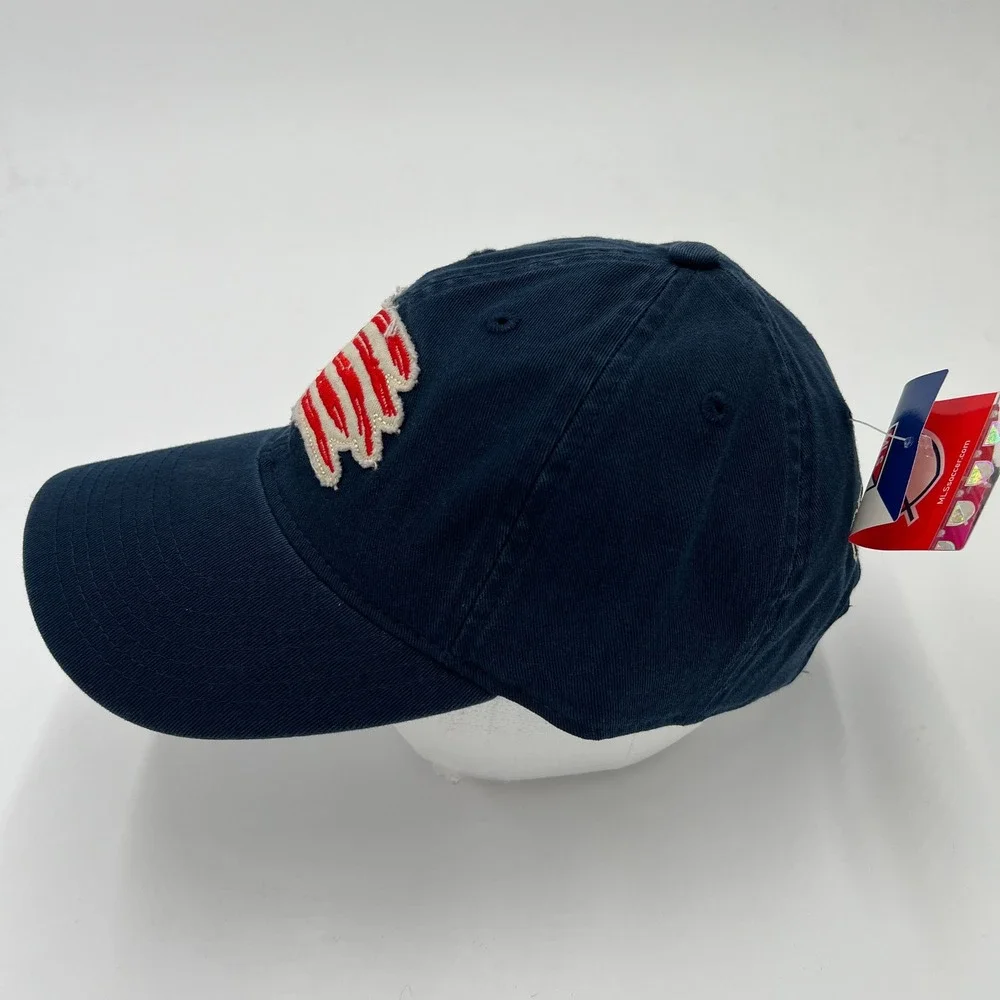 New England‎ Revolution MLS Baseball Cap Navy Blue Embroidered Patch Strapback